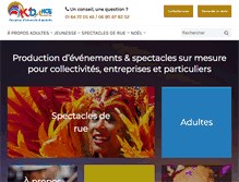 Tablet Screenshot of kdance-animation.fr